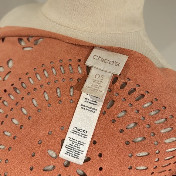 Chicos Gingered Peach Ruana Wrap - Picture 11 of 15